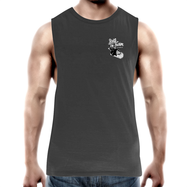 sink or swim tank singlet (front&back)