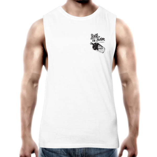 sink or swim tank singlet (front&back)