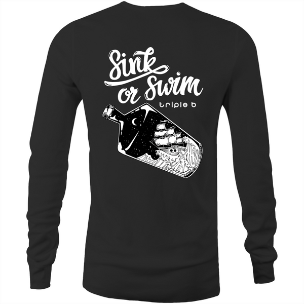 sink or swim Long Sleeve T-Shirt (front&back)