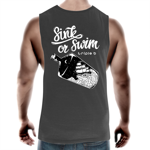 sink or swim tank singlet (front&back)